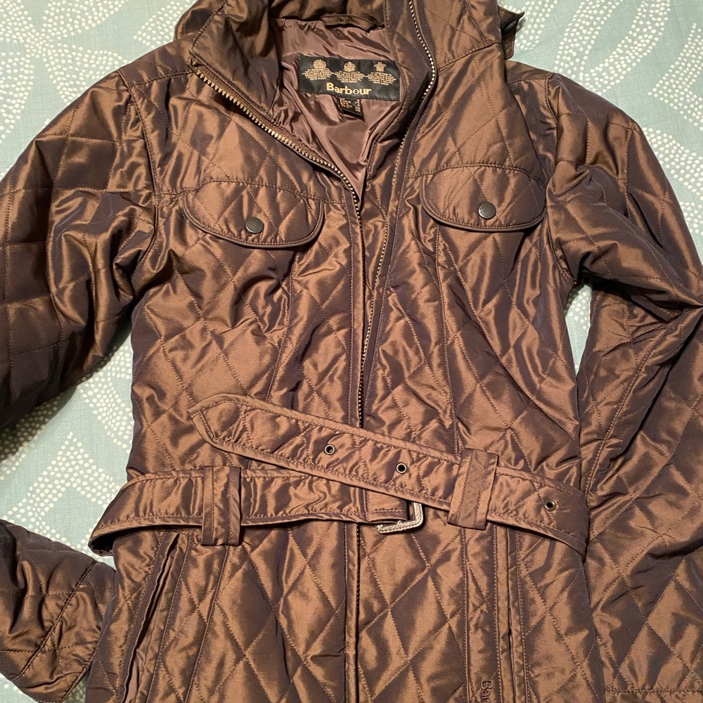 Barbour hooded coat